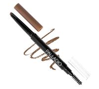 Palladio Lápiz Retráctil para Definir Cejas, Triangular Tip Rellena las Cejas para un Aspecto Natural. Domina y Da Forma a las Cejas con el Cepillo Espoolie. Delineador de Cejas, Caramel