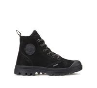 PALLADIUM Botines de piel con forro Pampa Hi Zip Wool. Color Negro