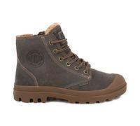PALLADIUM Botines forrados de piel PAMPA ZIP WL PILOT. Color Marrón Oscuro