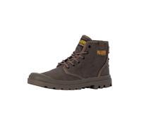 Palladium de los hombres Botas altas con revestimiento Pampa, marrón