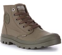 PALLADIUM Monocromo Medio Top City Caminar Lona Bota Hombre Negro Monouk 7-12