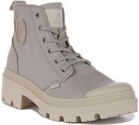 PALLADIUM Pallabase Sarga Cremallera Cordones Vegano Aprobado Botas Beige Mujer