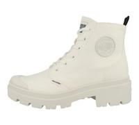Palladium PALLABASE Twill, Zapatillas para Mujer, White, 42 EU