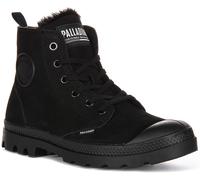 PALLADIUM Pampa Hi Cremallera Cómodo Goma Puntera Botas Mujer Trainer Negro