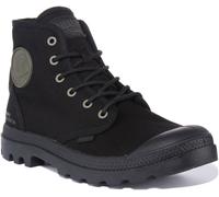 PALLADIUM Pampa Hi Htg Vegano Cordones Lona Botines Negro Mono Talla 3-12
