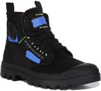 PALLADIUM Pampa Hi Re-Craft Reciclado Vegano Tobillo Bota Hombre Azul Negro GB 4