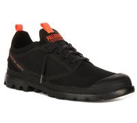 PALLADIUM Pampa L Viaje Listo Corte Bajo Mujer Zapatillas en Negro US 4-13
