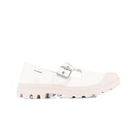 Palladium Pampa M-Jane Washed, Mary Flat Unisex Adulto, Blanco Blando, 43 EU