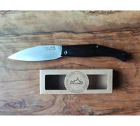 PALLARES Navaja Artesana SOLSONA, Mango Madera de Ébano, modelo busa 8 cm, Acero Inoxidable.