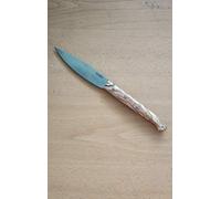 PALLARES SOLSONA Cuchillo de Cocina Estilizado, Acero Inoxidable, 10 cm, Mango de Madera de Olivo.