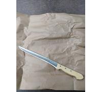 PALLARES SOLSONA Cuchillo Jamonero, Mango de boj, Acero Inoxidable, 23cm.Regalo de una Piedra de afilar.