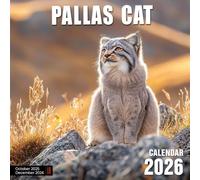 Pallas Cat Calendar 2026: Fluffy, round faces from cold steppes in rare close-ups