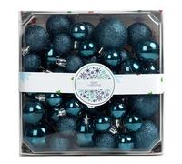 Palle Natalizie Decorazioni - Cuadros 3 4 5 cm | Set 44 Glitterate Colorate In Scatola, Albero Natale Ornamenti, Addobbi Feste, Casa, Artigianato Creativo, Interni Regalo