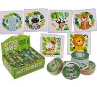 Palleon 12 servilletas mágicas de algodón - diseño de animales Safari