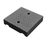 Pallets Almacenamiento Impermeable, Palet de Caucho-plástico, Ligero, con Ventilación, Capacidad de Carga Estática de 400 Kg, para Sótano, Garaje, Supermercado(18cm/7in)