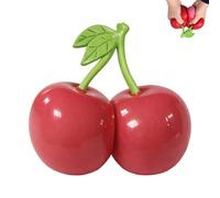 Pallina Antistress a Forma di ciliegia, Gadget morbido e rilassante da tenere tra le Dita, giocattolo realistico a Forma di frutto morbido, per il Relax, l'ufficio e la scuola (#1)