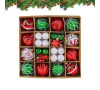 Palline Ornamentali per Albero Di Natale - Decorativi Infrangibili, Palline Ornamentali per Decorazione Albero Di Natale | per Interni Davanzali Cortile Giardino Feste Patio Portico Matrimonio