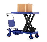 Pallit Carro elevador X hidráulico | 1000 kg de capacidad de carga | 1000 mm de altura de elevación | plataforma: 1016 x 515 mm | mesa elevadora