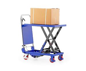Pallit Carro elevador X hidráulico | 150 kg de capacidad de carga | 740 mm de altura de elevación | plataforma: 740 x 450 mm | mesa elevadora