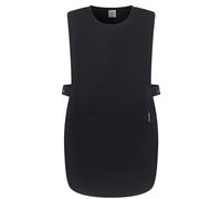 PALLTEX Ampato Bata de Protección para Hombres y Mujeres - Bata con Bolsillos, Ajustable, Bata Profesional para Trabajo, Hostelería, Limpieza, Peluquería y Estética, Tallas S/M, L/XL, Negro , S-M