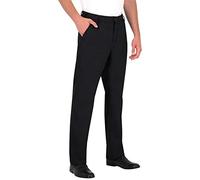PALLTEX Arzak - Pantalones de cocinero para hombre con botones, 3 bolsillos y cintura elástica en la espalda, Negro , 4XL