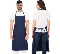 PALLTEX BORAGO Delantal Cocina Hombre Delantal Cocina Mujer Delantales de Cocina, Manualidades, Pintura, Hornear, EN ISO 13688, Azul