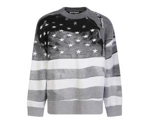 Palm Angels - Sudadera Stars And Stripes - Sweatshirts & Hoodies - Hombre - Gris - S -