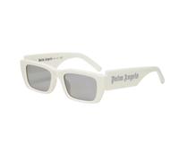 PALM ANGELS Unisex PERI006 Palm 0172 White mirror silver Gafas de sol Acetato Blanco Plata Cuadrada Normal Espejo