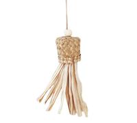 Palm Leaf Bird Chew Toy Cage Hanging Play Accessory Birds
