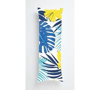 Palm Leaf Body Pillow Case Cover 50x150cm, Long Backrest Cushion Pillow Protector with Zipper, Decorative Bedding Pillowcase, Soft Body Pillow Cover for Couch Bedroom Blue