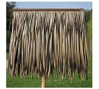 Palm Thatch Retardante De La Llama Artificial Thatch Tile Plastic Imitated Straw Thatch Roof Imitated Straw Furry-0.5x0.5/pcs (color: Amarillo A)(Yellow a,20pcs)