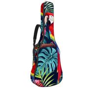 Palm Trees - Bolsa para guitarra acústica con fondo rosa, acolchada gruesa, impermeable, para guitarras de 40, 41 y 42 pulgadas, Multicolor 02, 42.9x16.9x4.7 in, Mochila informal
