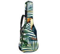 Palm Trees - Bolsa para guitarra acústica con fondo rosa, acolchada gruesa, impermeable, para guitarras de 40, 41 y 42 pulgadas, Multicolor 03, 42.9x16.9x4.7 in, Mochila informal