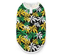 Palm Trees in Jamaica Ropa estampada para mascotas, camisetas para mascotas, camisas geniales para cachorros pequeños, medianos y grandes, perros, gatos, XL