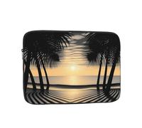 Palm Trees on The Beach - Funda para portátil a prueba de golpes, funda protectora delgada de transporte de viaje para 10 pulgadas