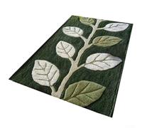 Palma de cachemira para hoja Monstera para puerta de cocina, 50 x 80 cm, antideslizante, alfombra de imitación tropical, decoración del hogar, suave, decorativa, F (B)
