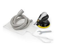Palma neumática de alta resistencia orbital de 5 pulgadas con manguera y bolsa, pulido de molienda para coche, metal, madera, cera, metal