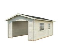 Palmako Garaje Roger (Medidas ext. (An x Pr): 426 x 598 cm, Madera, Natural, 19 m²)