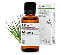 Palmarosa BIO (Cymbopogon martini) - 30 mL - Aceite Esencial Quimiotipado y Certificado AB - Aroma Labs