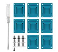 Palmcee Soporte De Pared Para Herramientas Makita 18 V, 8 Unidades, Compatible Con Makita y Bosch, Batería De Litio De 14,4 V/18 V, Con Soporte De Base Fija