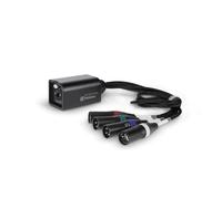 Palmer AoC Loom XLRm Cable adaptador multinúcleo de audio sobre Cat de etherCON a 4 x XLR macho