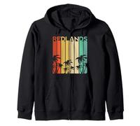 Palmera de Surf Redlands California SoCal Retro, San Bernardino 909 Sudadera con Capucha