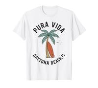 Palmera Pura Vida Daytona Beach FL Surf Camiseta