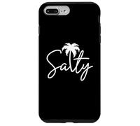 Palmera Salada Manuscrita Costera Playa Vibe Hombres Mujeres Carcasa para iPhone 7 Plus/8 Plus