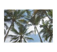 Palmeras Cielo Azul Paisaje Fascinante Oferta Alfombras Absorbente Alfombra Baño Antideslizante Felpudo Entrada para Entradas Baño Cocina 40 X 60Cm