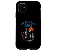 Palmeras de Bali Mi Alma está en Bali Vintage Womens Beach Life Carcasa para iPhone 11