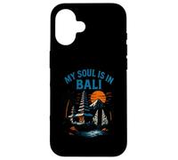 Palmeras de Bali Mi Alma está en Bali Vintage Womens Beach Life Carcasa para iPhone 16