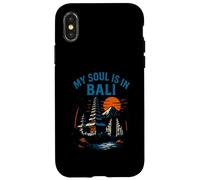 Palmeras de Bali Mi Alma está en Bali Vintage Womens Beach Life Carcasa para iPhone X/XS