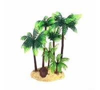 Palmeras de coco en miniatura de 14 cm, plantas de playa de plástico para bricolaje, paisaje, decoración de terrario de hadas, casa de muñecas, accesorios de jardín, adornos de acuario de peceras