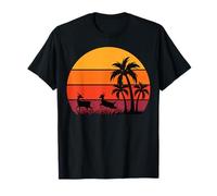 Palmeras Gacelas Safari Sabana Puesta de Sol África Recuerdo Camiseta